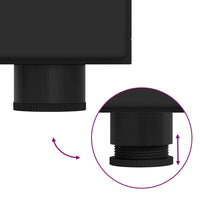 Credenza con porta Nero 88,5 x 30,5 x 73 cm Legno multistrato 880312