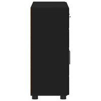 Credenza con porta Nero 88,5 x 30,5 x 73 cm Legno multistrato 880312