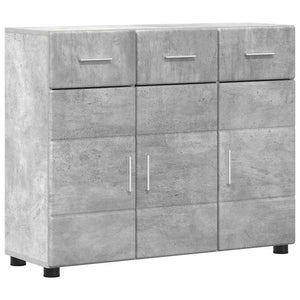 Credenza Grigio cemento 88,5 x 30,5 x 73 cm Legno multistrato 880314