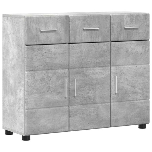 Credenza Grigio cemento 88,5 x 30,5 x 73 cm Legno multistrato 880314