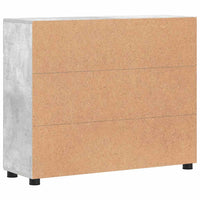 Credenza Grigio cemento 88,5 x 30,5 x 73 cm Legno multistrato 880314