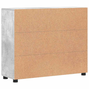 Credenza Grigio cemento 88,5 x 30,5 x 73 cm Legno multistrato 880314