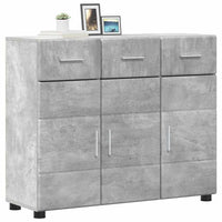 Credenza Grigio cemento 88,5 x 30,5 x 73 cm Legno multistrato 880314