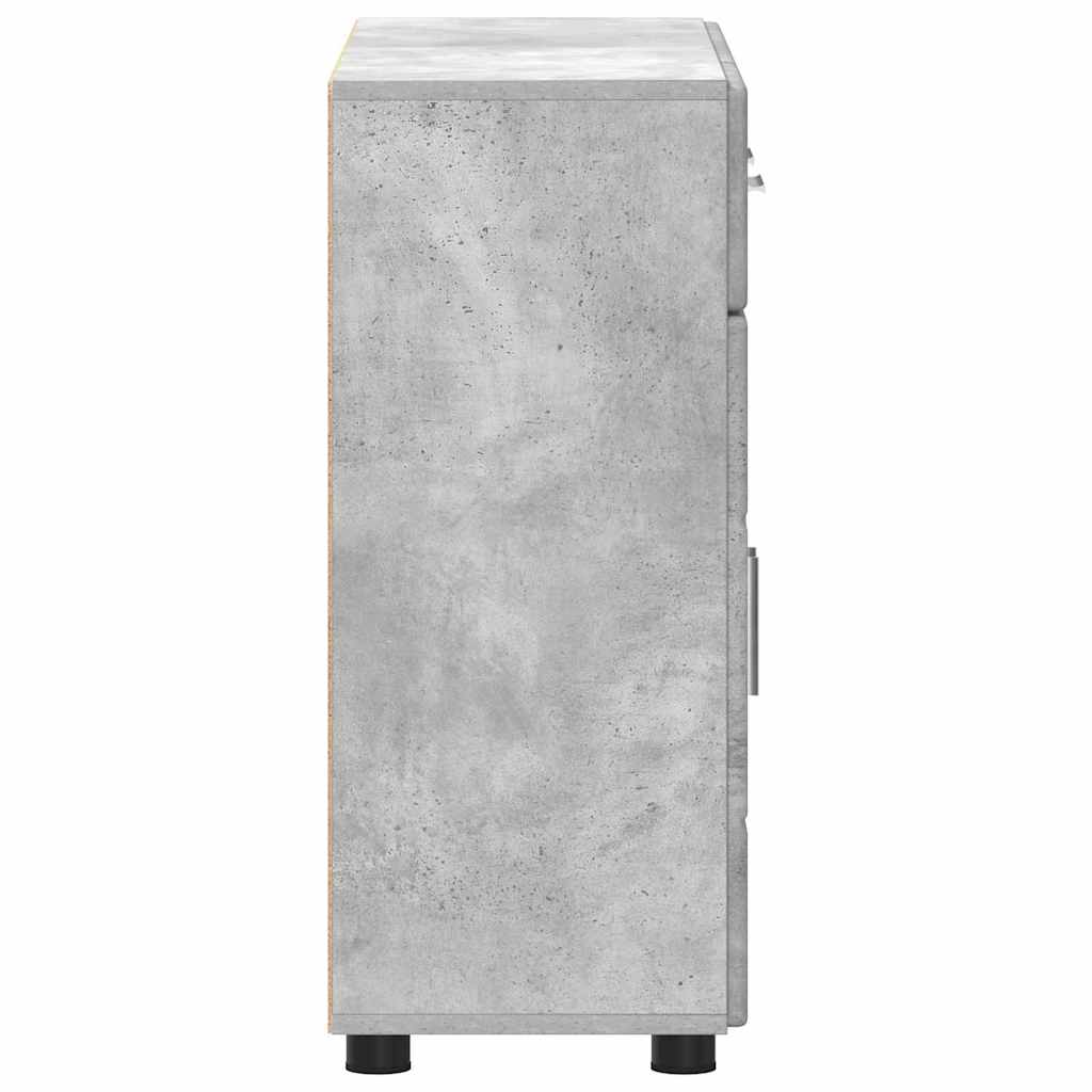 Credenza Grigio cemento 88,5 x 30,5 x 73 cm Legno multistrato 880314