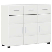 Credenza Bianco Lucido 88,5 x 30,5 x 73 cm Legno multistrato 880315