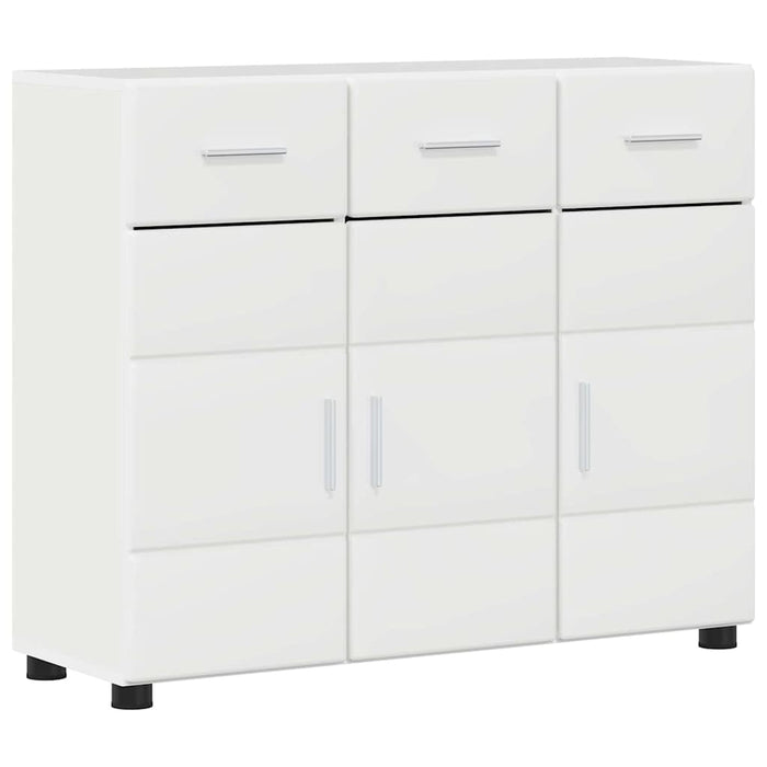 Credenza Bianco Lucido 88,5 x 30,5 x 73 cm Legno multistrato 880315