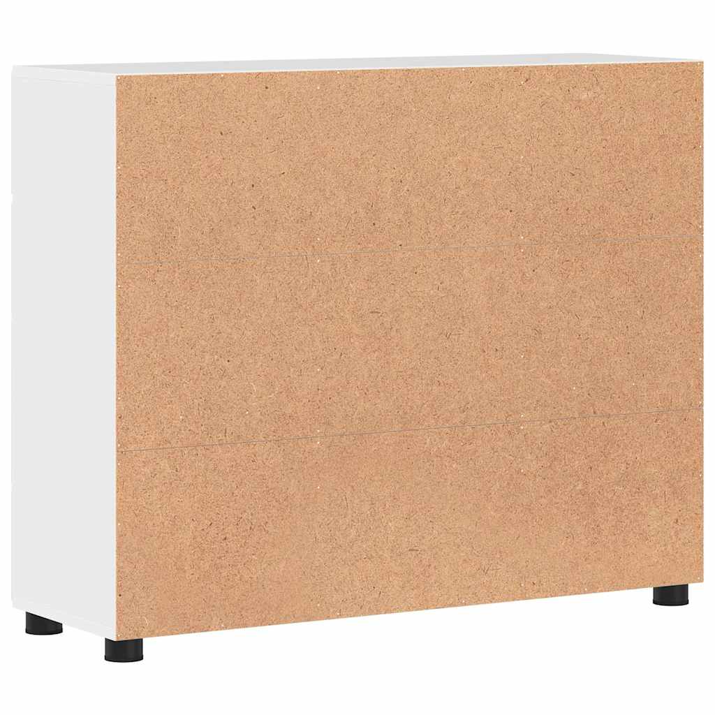 Credenza Bianco Lucido 88,5 x 30,5 x 73 cm Legno multistrato 880315
