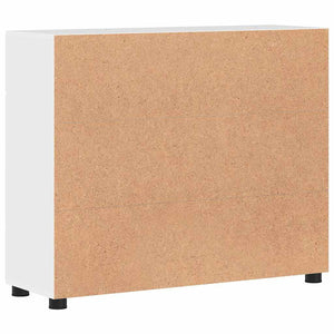 Credenza Bianco Lucido 88,5 x 30,5 x 73 cm Legno multistrato 880315