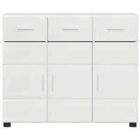 Credenza Bianco Lucido 88,5 x 30,5 x 73 cm Legno multistrato 880315