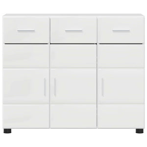 Credenza Bianco Lucido 88,5 x 30,5 x 73 cm Legno multistrato 880315