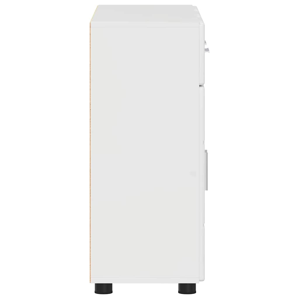 Credenza Bianco Lucido 88,5 x 30,5 x 73 cm Legno multistrato 880315