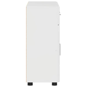 Credenza Bianco Lucido 88,5 x 30,5 x 73 cm Legno multistrato 880315