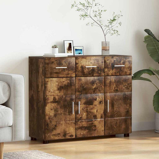 Credenza Rovere fumé 88,5 x 30,5 x 73 cm Legno multistrato 880316