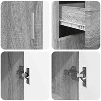 Credenza Grigio Sonoma 88,5 x 30,5 x 73 cm Legno multistrato 880317