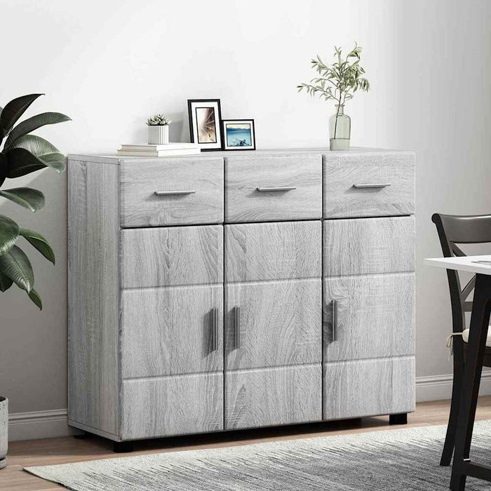 Credenza Grigio Sonoma 88,5 x 30,5 x 73 cm Legno multistrato 880317