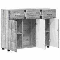 Credenza Grigio Sonoma 88,5 x 30,5 x 73 cm Legno multistrato 880317
