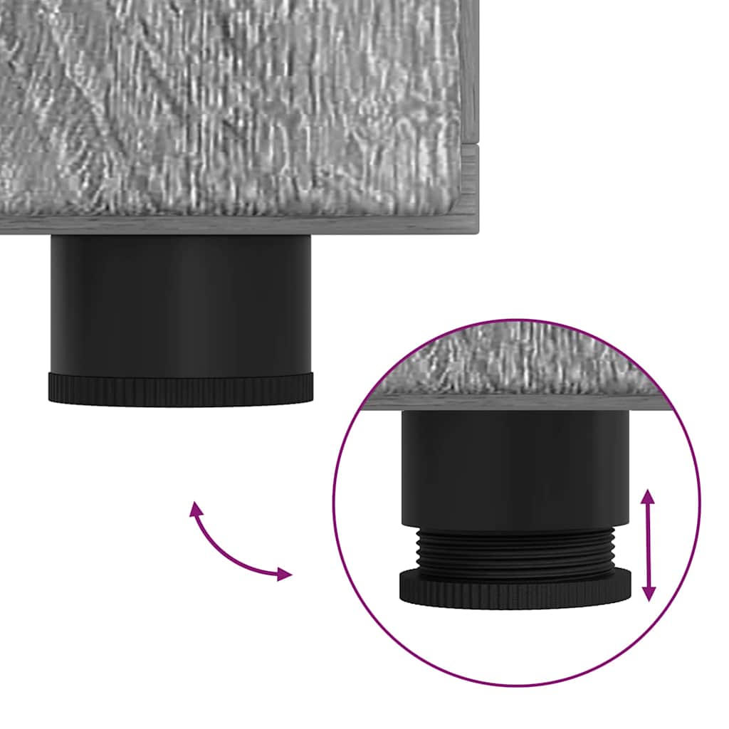 Credenza Grigio Sonoma 88,5 x 30,5 x 73 cm Legno multistrato 880317