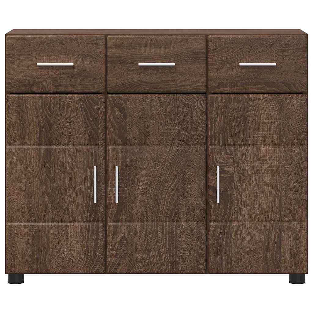 Credenza Rovere Marrone 88,5 x 30,5 x 73 cm Legno multistrato 880318