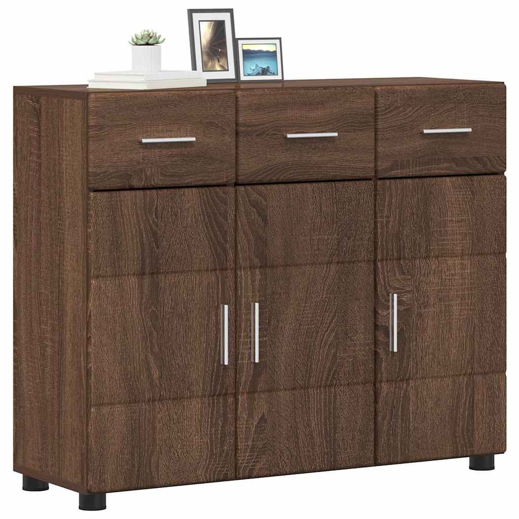 Credenza Rovere Marrone 88,5 x 30,5 x 73 cm Legno multistrato 880318