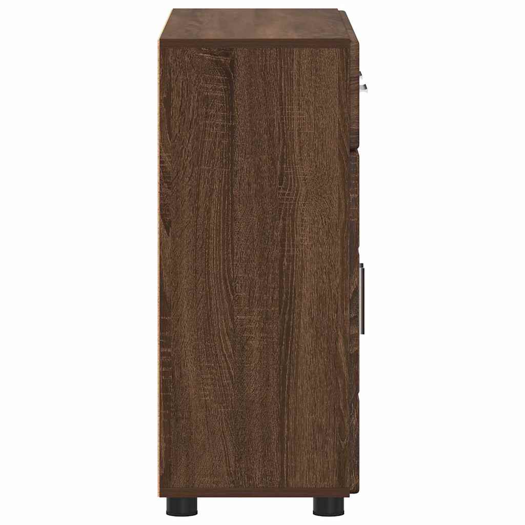 Credenza Rovere Marrone 88,5 x 30,5 x 73 cm Legno multistrato 880318