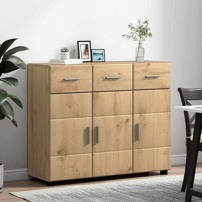 Credenza con lo scaffale Rovere artigianale 88,5 x 30,5 x 73 cm 880320