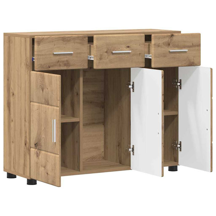 Credenza con lo scaffale Rovere artigianale 88,5 x 30,5 x 73 cm 880320