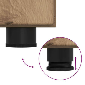 Credenza con lo scaffale Rovere artigianale 88,5 x 30,5 x 73 cm 880320