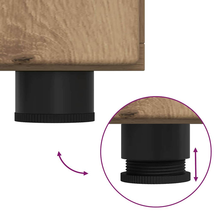 Credenza con lo scaffale Rovere artigianale 88,5 x 30,5 x 73 cm 880320