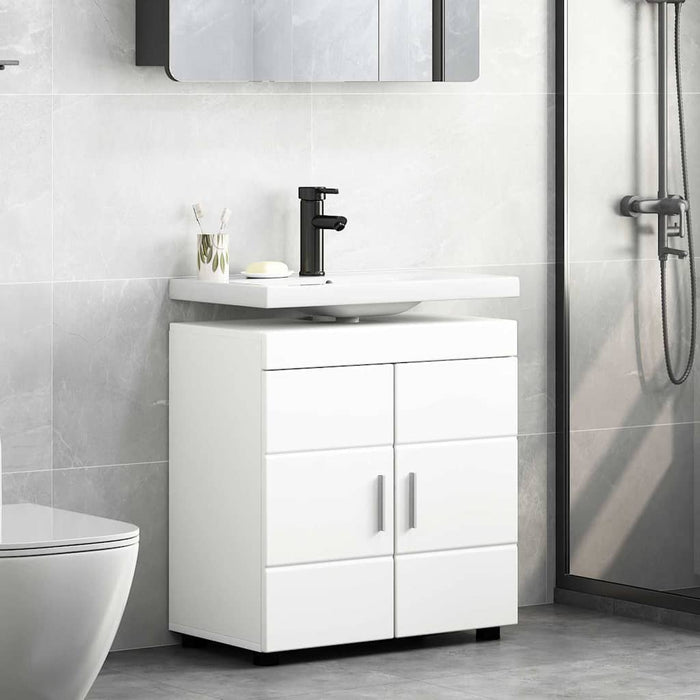 Mobile per lavabo da bagno con porta Bianco 60 x 34 x 63 cm 880321