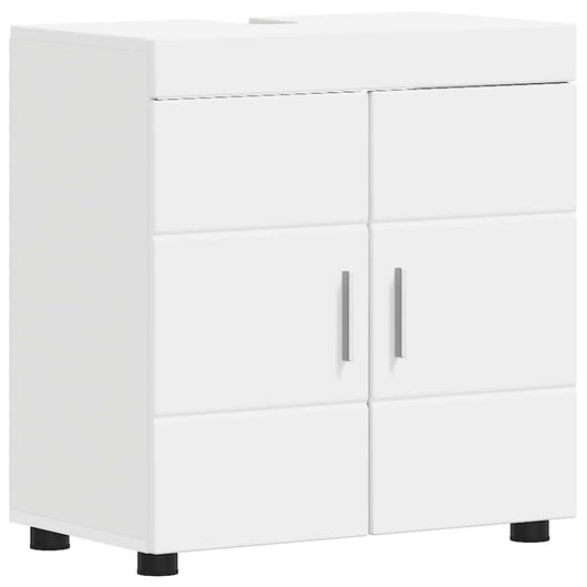 Mobile per lavabo da bagno con porta Bianco 60 x 34 x 63 cm 880321