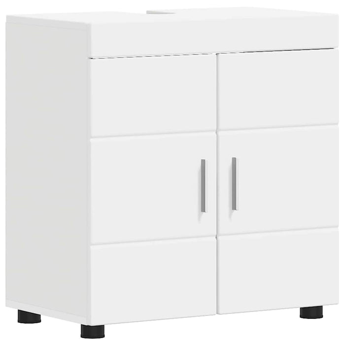 Mobile per lavabo da bagno con porta Bianco 60 x 34 x 63 cm 880321