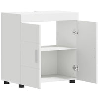 Mobile per lavabo da bagno con porta Bianco 60 x 34 x 63 cm 880321