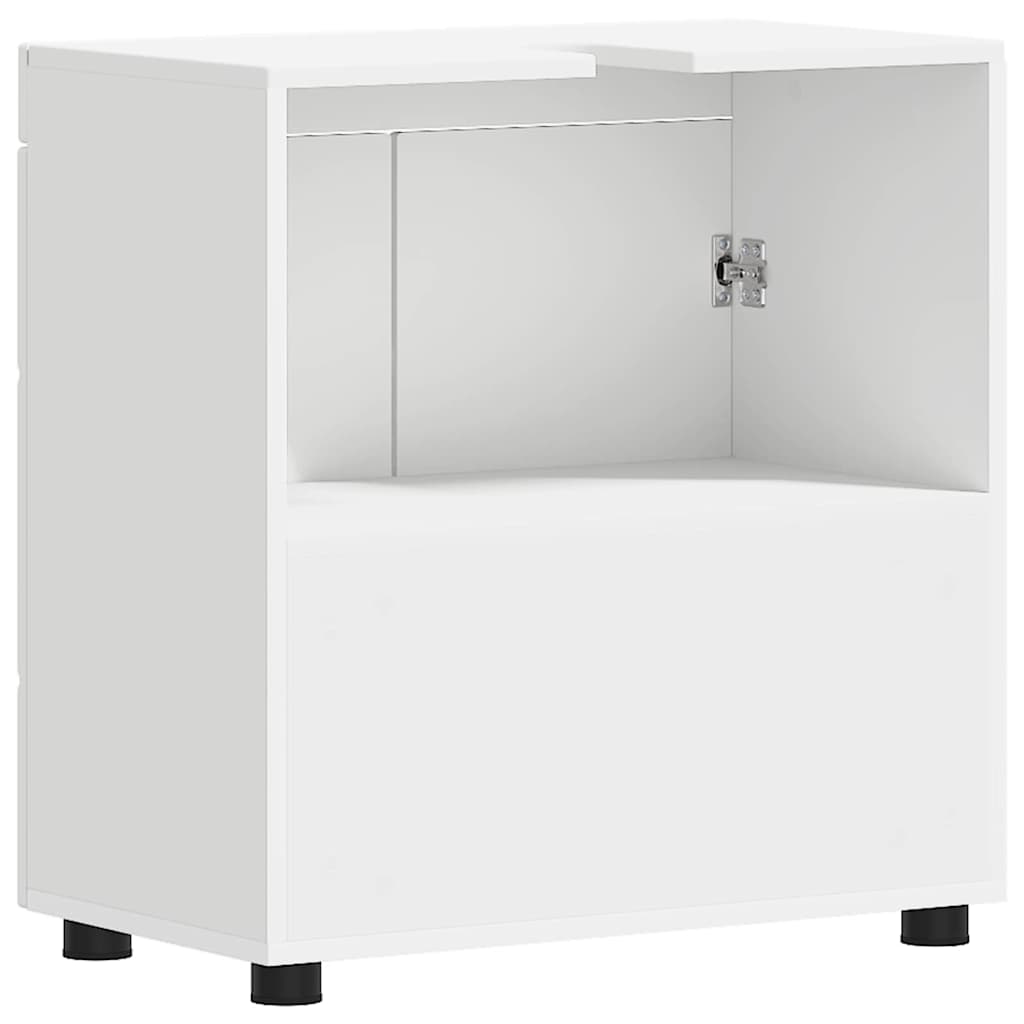 Mobile per lavabo da bagno con porta Bianco 60 x 34 x 63 cm 880321