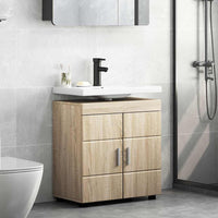 Mobile per lavabo da bagno rovere sonoma 60 x 34 x 63 cm 880323