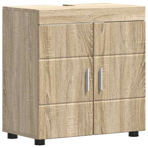 Mobile per lavabo da bagno rovere sonoma 60 x 34 x 63 cm 880323