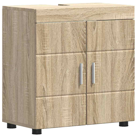 Mobile per lavabo da bagno rovere sonoma 60 x 34 x 63 cm 880323