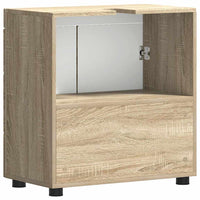 Mobile per lavabo da bagno rovere sonoma 60 x 34 x 63 cm 880323