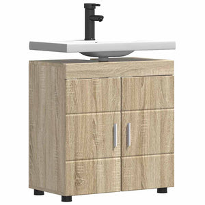 Mobile per lavabo da bagno rovere sonoma 60 x 34 x 63 cm 880323