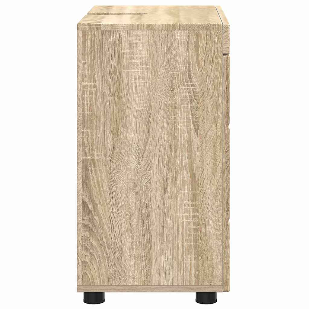 Mobile per lavabo da bagno rovere sonoma 60 x 34 x 63 cm 880323
