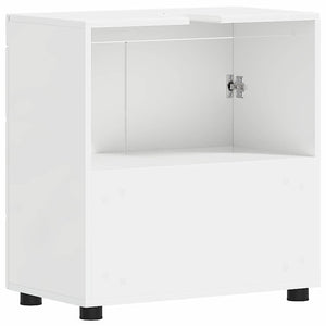 Mobile per lavabo da bagno Bianco lucido 60 x 34 x 63 cm 880325