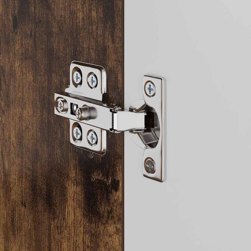 Mobile per lavabo da bagno Rovere fumo 60 x 34 x 63 cm 880326