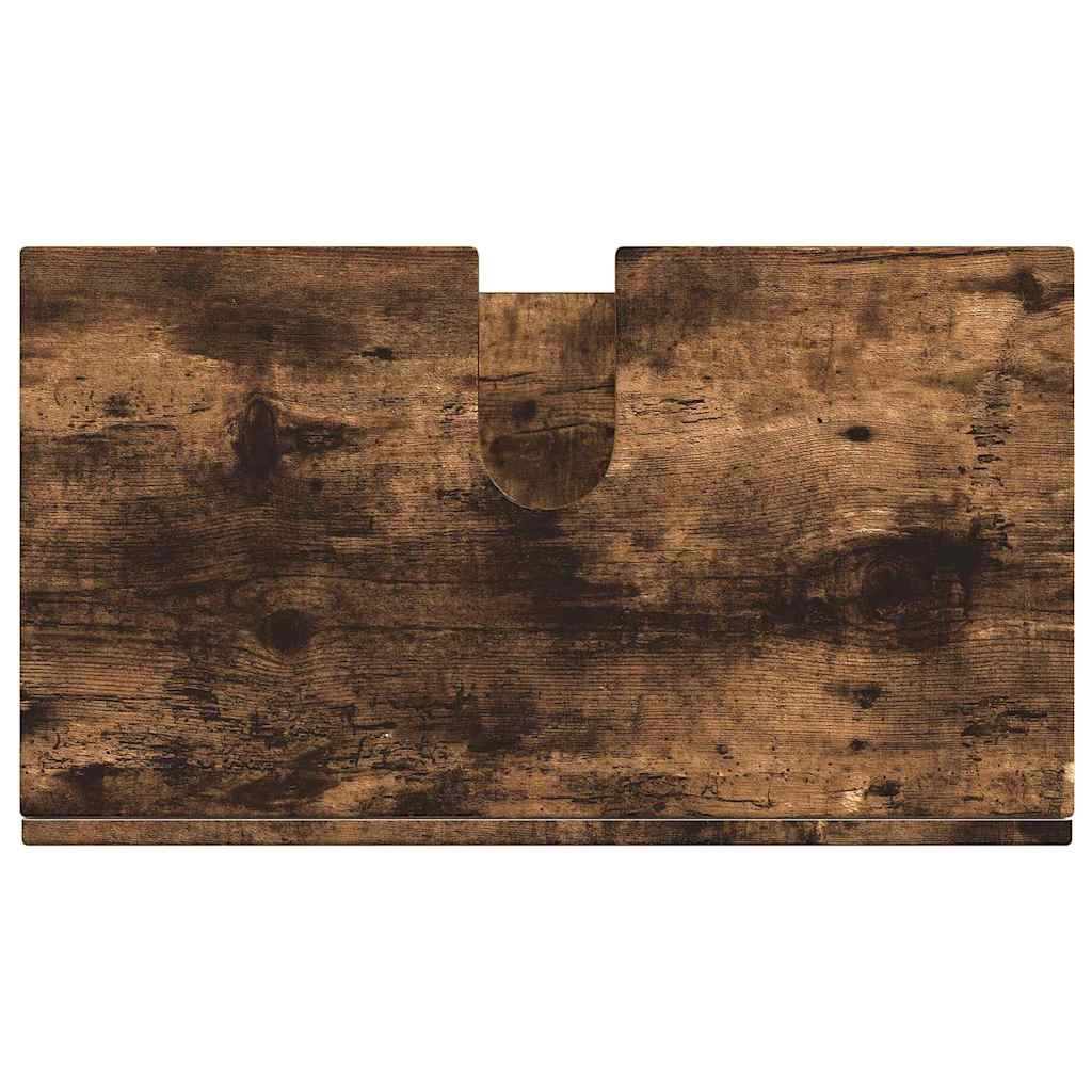 Mobile per lavabo da bagno Rovere fumo 60 x 34 x 63 cm 880326