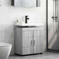 Mobile per lavabo da bagno Grigio sonoma 60 x 34 x 63 cm 880327