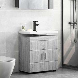 Mobile per lavabo da bagno Grigio sonoma 60 x 34 x 63 cm 880327