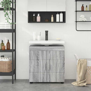 Mobile per lavabo da bagno Grigio sonoma 60 x 34 x 63 cm 880327