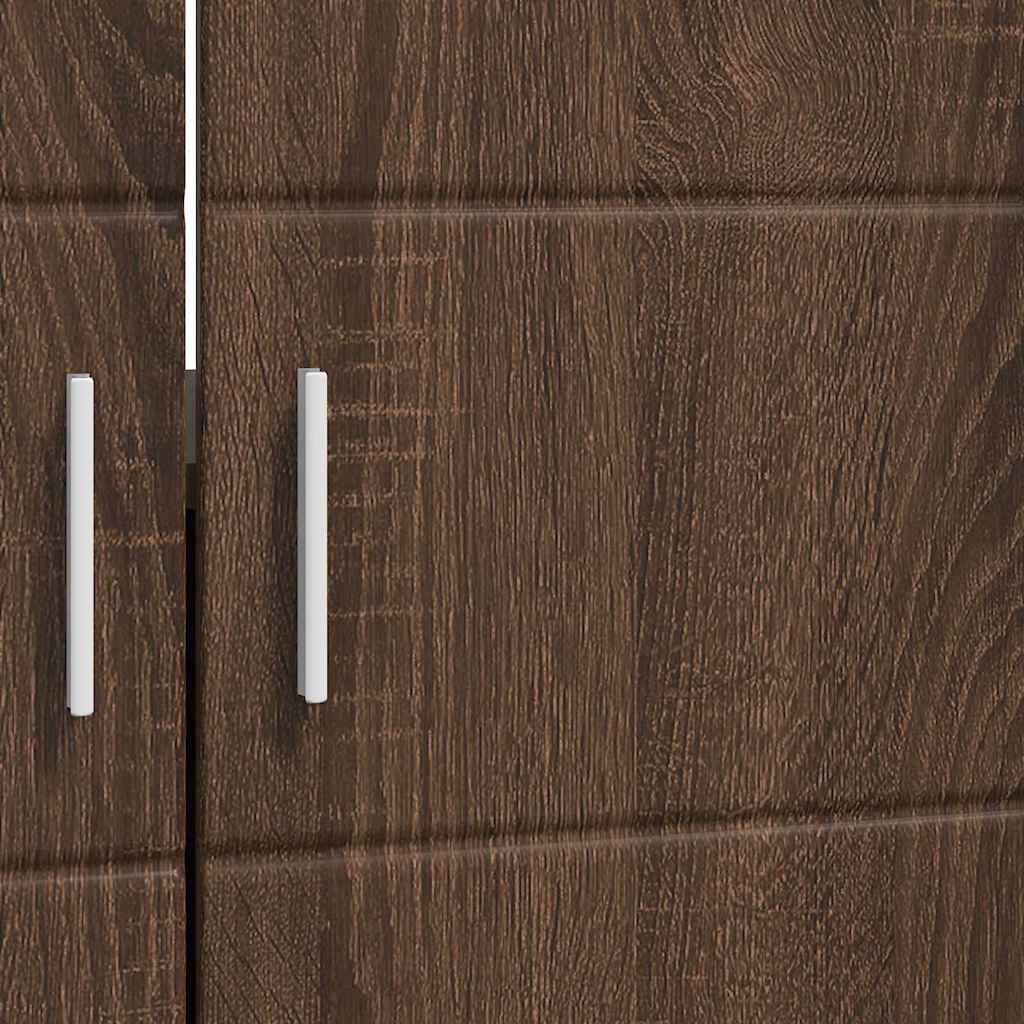 Mobile per lavabo da bagno Rovere marrone 60 x 34 x 63 cm 880328