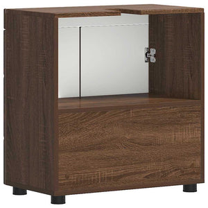 Mobile per lavabo da bagno Rovere marrone 60 x 34 x 63 cm 880328