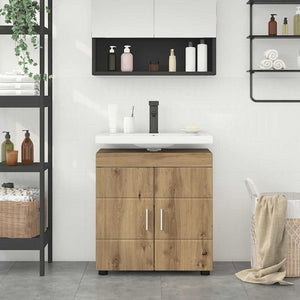 Mobile per lavabo da bagno rovere artigianale 60 x 34 x 63 cm 880330