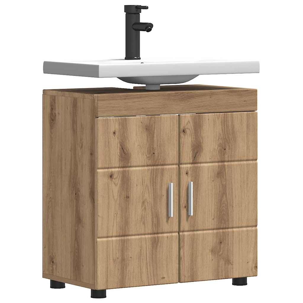 Mobile per lavabo da bagno rovere artigianale 60 x 34 x 63 cm 880330