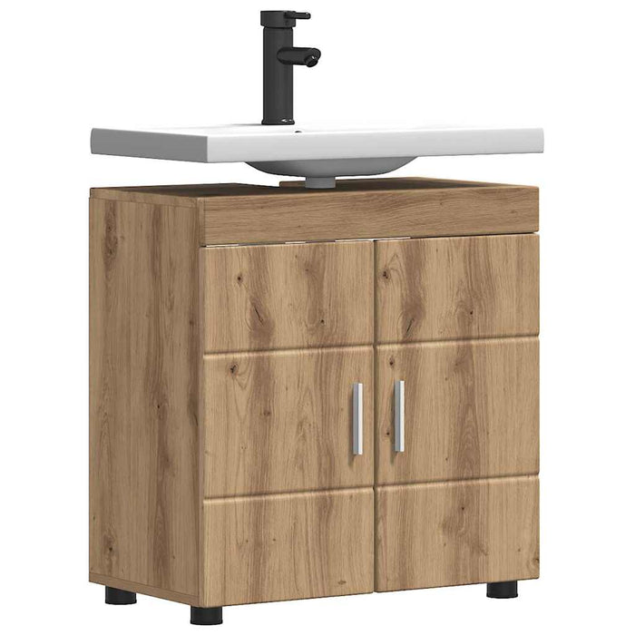 Mobile per lavabo da bagno rovere artigianale 60 x 34 x 63 cm 880330